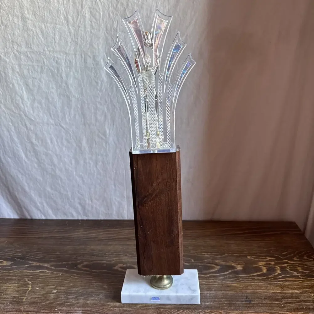 Lady Basketball Player Shooting Trophy 17” Tall San Francisco Fire Dept